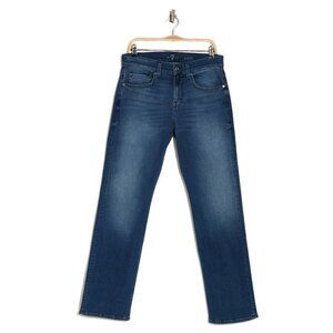 7 For All Mankind Austyn Relaxed Straight Jeans Blue Size 29